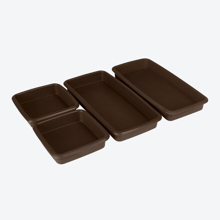 Image du produit pour 'Lot de 4 mini-moules en silicone : pour friteuse  air chaud et four'