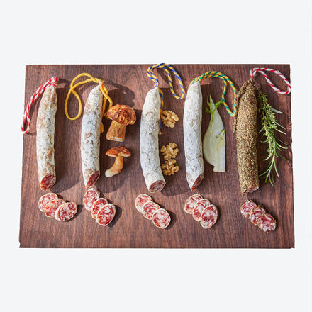 Image du produit pour 'Lot de 5 : saucissons provenaux schs  l'air selon une recette secrte'