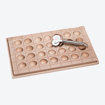 Image du produit pour 'Moule � raviolis en h�tre &ndash; 28 raviolis parfaits en une seule fois'