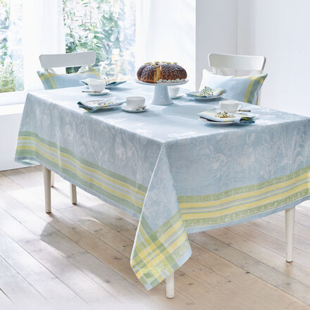 Image du produit pour 'Nappe de Pques en lin de haute qualit : tiss jacquard et extrmement rsistant'