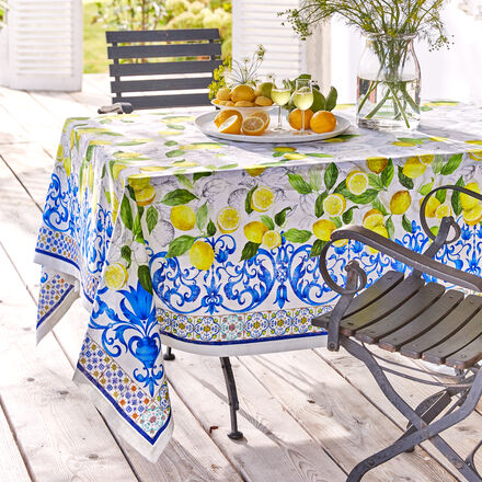 Image du produit pour 'Nappe : linge de table d't en lin provenant d'un atelier de tissage traditionnel toscan'