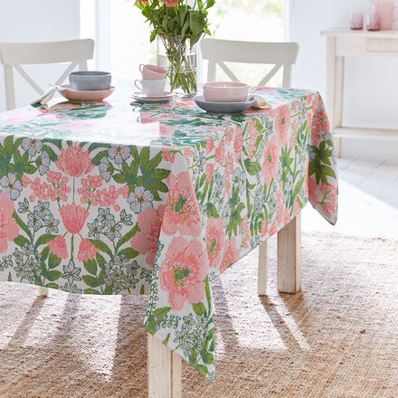 Image du produit pour 'Nappe : linge de table fleuri sudois en coton biologique de haute qualit'