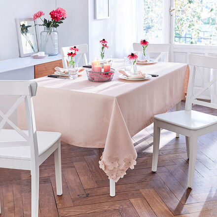 Image du produit pour 'Nappes  : linge de table raffin en lin de manufacture italienne avec ptales'