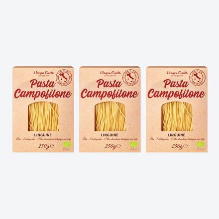 Image du produit pour 'Ptes Campofilone BIO : Linguine aux œufs pour gourmets'