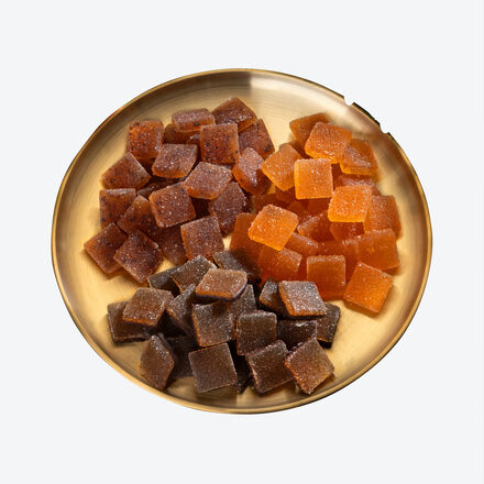 Image du produit pour 'Ptes de fruits belges au fruit de cacao - 70 % de teneur en fruits, 1 kg'