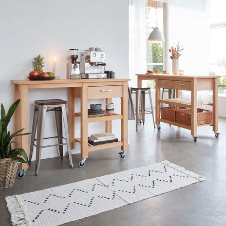 Image du produit pour 'Petit modle avec panier : lots de cuisine en bois de htre massif'