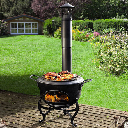Image du produit pour 'Pole d'extrieur pour terrasse : chauffer, cuire, faire des grillades'
