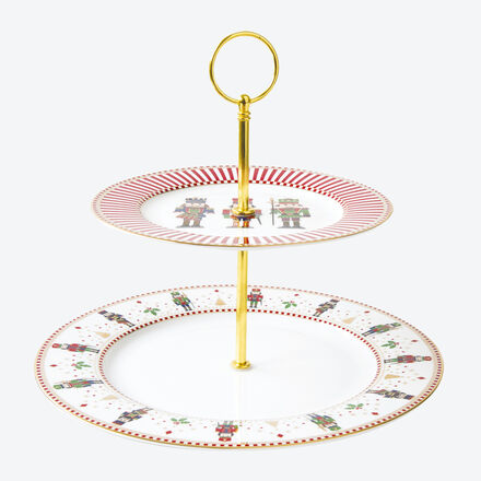 Image du produit pour 'Prsentoir  2 tages Casse-noisette en porcelaine'