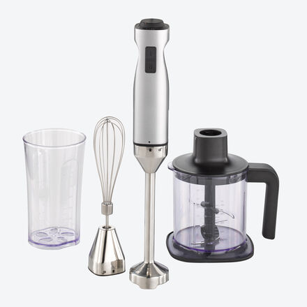 Image du produit pour 'Robuste mixeur plongeant avec accessoires hachoir et fouet'