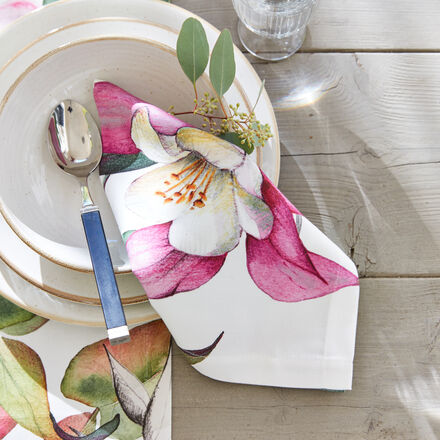 Image du produit pour 'Serviettes de table aux couleurs vives avec traitement anti-taches, issues d'un atelier de tissage traditionnel sicilien, linge'