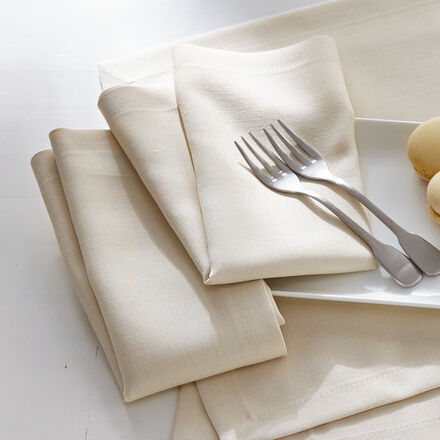 Image du produit pour 'Serviettes unies avec traitement anti-taches - 40 x 40 cm'