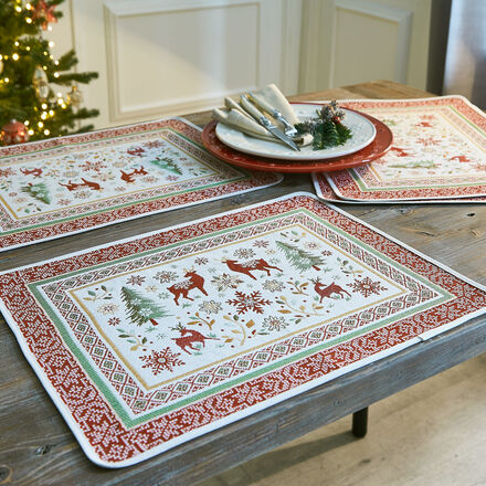 Image du produit pour 'Sets de table - Fort de Nol, pais jacquard double face rversible'