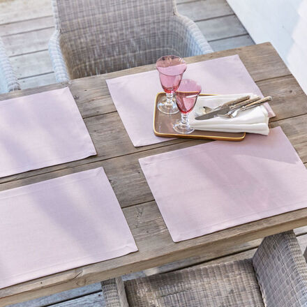 Image du produit pour 'Sets de table unis  effet chin, antitaches'