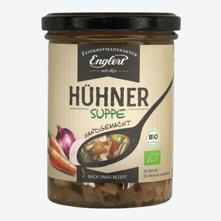 Image du produit pour 'Soupe de poulet bio - savoureuse, naturelle, prte  servir'