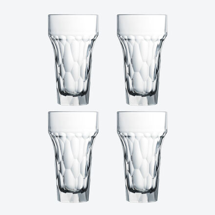 Image du produit pour 'Verre  long drink et verre  eau : aspect lgant  facettes, robuste et de grande qualit'