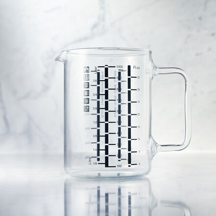 Image du produit pour 'Verre doseur robuste en verre dur borosilicat rsistant aux chocs, aux rayures et  la chaleur'