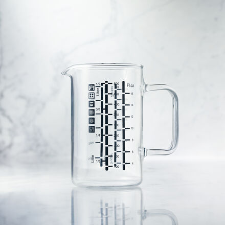 Image du produit pour 'Verre doseur robuste en verre dur borosilicat rsistant aux chocs, aux rayures et  la chaleur'