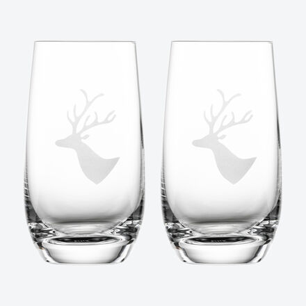 Image du produit pour 'Verres  eau, motif cerf des Alpes - En cristal de 1re qualit'
