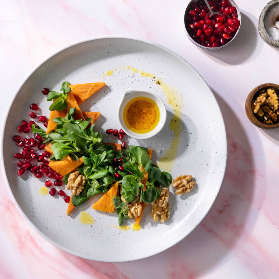 Salade de patate douce et grenade Recette | Hagen Grote Suisse