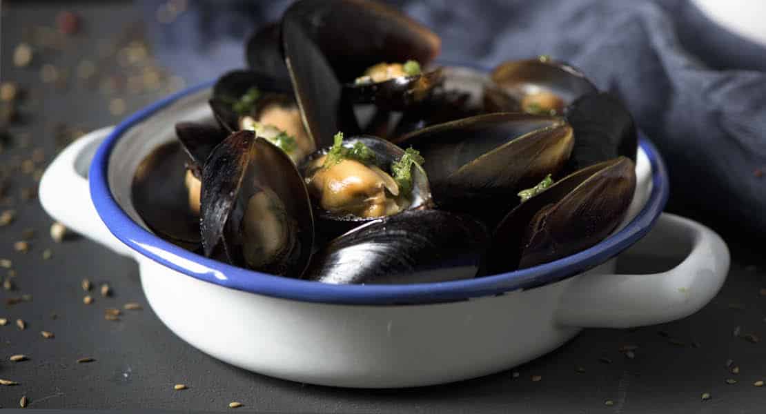 Moules marinières à la rhénane